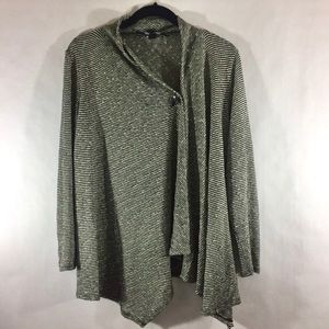Asymmetrical knit cardigan